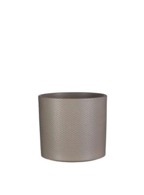 Mica Decorations Bloempot - taupe - keramiek - 23 x 21 cm