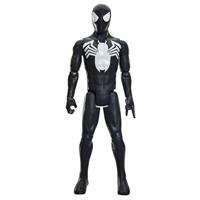 Deluxe Spider-Man actiefiguur van 30 cm in zwart pak, Titan-serie, superheldenspeelgoed voor kinderen, Marvel Spider-Man, geschikt voor kinderen vanaf 4 jaar. - thumbnail