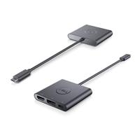 Dell USB-C, Monitor Adapter [1x USB-C stekker - 1x HDMI-bus, DisplayPort bus, USB-C bus] Dell Adapter USB-C to HDMI/DP with Power 0.18 m - thumbnail
