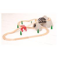 Bigjigs houten rails - rocky mountain uitbreidingsset, 12dlg. - thumbnail