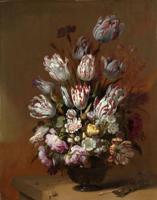 Hans Bollongier, Stilleven met bloemen 70x90cm, Rijksmuseum, premium print, print op canvas, oude meester - thumbnail