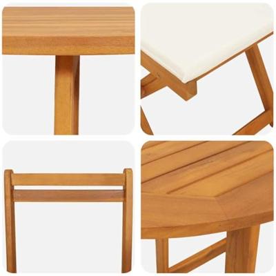 Bistroset 3 pcs Bruin Massief acaciahout