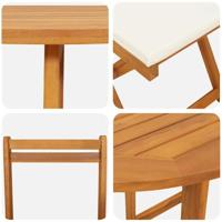 Bistroset 3 pcs Bruin Massief acaciahout - thumbnail