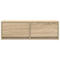 Tv-meubels 2 st 80x31x25,5 cm bewerkt hout sonoma eikenkleurig - thumbnail