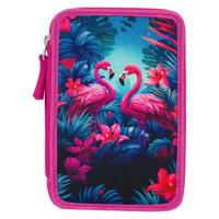 Baagl Luxe Etui - Pennenzak Flamingo 3-ritsen - thumbnail