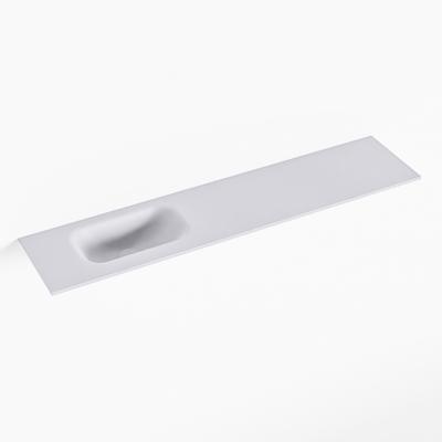 MONDIAZ EDEN Cale solid surface inleg wastafel voor toiletmeubel 100cm. Positie wasbak links MONDIAZ EDEN Cale solid surface inleg wastafel voor toiletmeubel 100cm. Positie wasbak links