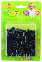 Hama strijkkralen maxi zwart, 250st. - thumbnail