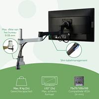 R-Go Tools Zepher 4 C2 Circulaire Dubbele Monitorarm - thumbnail