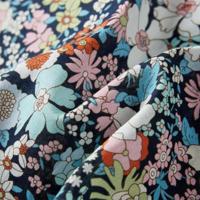 Kindershirt met lange mouwen bloemenprint 128 donkerblauw - thumbnail