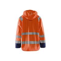 Blåkläder Regenjas High-Vis LEVEL 1 43232000 | High-Vis Oranje/Marineblauw | Maat XS - 7330509656419 - thumbnail