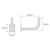 Muurbeugel TELEVES 7393 Paraboolantenne - thumbnail