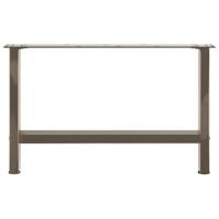 Salontafelpoten 2 st 70x(42-43) cm staal naturel - thumbnail