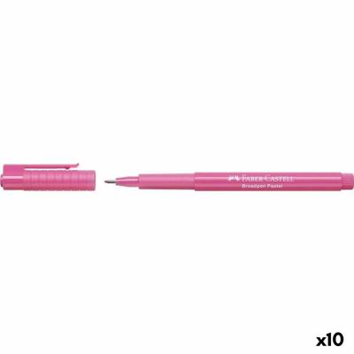 Permanente markeerstift Faber-Castell Broadpen Pastel Roze (10 Stuks)
