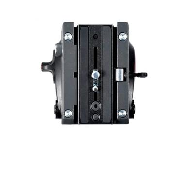 Manfrotto MVH500AH, lichtgewicht vloeistofvideokop met platte basis, schuifplaat voor snelle camera-aansluiting, ondersteunt meerdere statieven