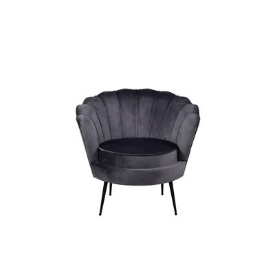 Nohr Fauteuil 'Yoni' Velvet, kleur Donkergrijs
