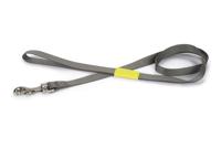 Hondenriem Uni 120cm x 20mm donkergrijs - thumbnail