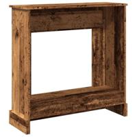 Haardombouw 90x30x90 cm bewerkt hout oud houtkleurig - thumbnail