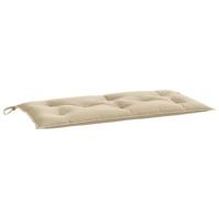 VidaXL Tuinbankkussen 100x50x7 cm oxford stof beige - thumbnail