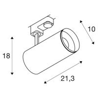 SLV NUMINOS L 1004287 LED-railspot 3-fasig LED vast ingebouwd 25.41 W Wit - thumbnail