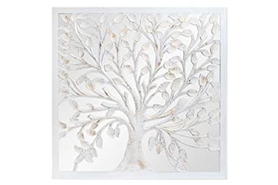 Decoratieve figuren DKD Home Decor Boomstructuur Kristal Hout MDF (120 x 3.5 x 120 cm)