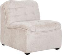 MUST Living Fauteuil 'Liberty' Grof Velvet, kleur Naturel - thumbnail