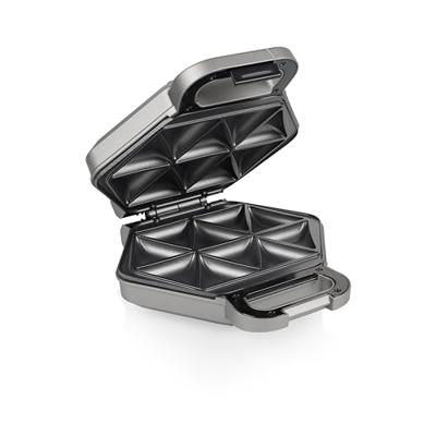 Princess Snack-Maker Tosti-apparaat Anti-aanbaklaag, BPA-vrij, Oververhittingsbeveiliging Zilver