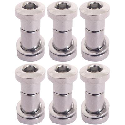 Zadelpenbout Bofix inbus 16 mm - chroom (6 stuks)