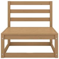 2-delige Loungeset massief grenenhout honingbruin - thumbnail