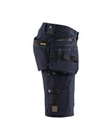Blåkläder Short 4-weg stretch X1900 19881644 | Donker marineblauw/Zwart | Maat 46 - 7330509687642 - thumbnail