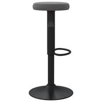 Barkrukken 2 st fluweel donkergrijs - thumbnail