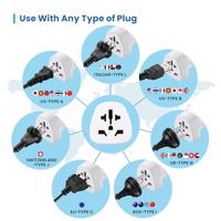Universele Reisadapter Ewent EW1480 Wit - thumbnail