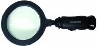 Kunzer 7LL01 Vergrootglas Met LED-verlichting Lensgrootte: (Ø) 90 mm Zwart - thumbnail