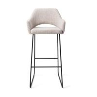 Jesper Home Yanai barkruk H75 Pigeon slide black - thumbnail