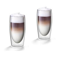 Scanpart dubbelwandige koffieglazen 350 ml 2 stuks Koffie accessoire Transparant - thumbnail