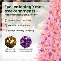 VidaXL Kerstboom met 300 led met standaard roze 180 cm pvc - thumbnail