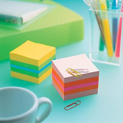 Memoblok 3m post-it 2012l 51x51mm kubus ass kleur