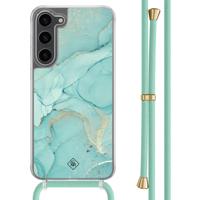 Samsung Galaxy S23 Plus hoesje met mint koord - Touch of mint - thumbnail