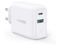 UGREEN 60468 Laadadapter USB-C bus, USB 3.0 bus A USB PD Wit Binnen - thumbnail