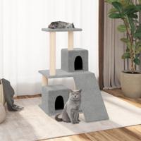 VidaXL Kattenmeubel met sisal krabpalen 82 cm lichtgrijs - thumbnail