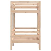 Stapelbedframe zonder matras massief grenenhout 90x190 cm - thumbnail