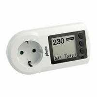 Stekker met elektriciteitsverbruikmonitor Alecto Wit 3680 W - thumbnail