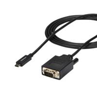Kabel USB-C naar VGA Startech CDP2VGAMM2MB (2 m) Zwart - thumbnail
