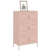 Hoge kast 68x39x113 cm staal roze - thumbnail