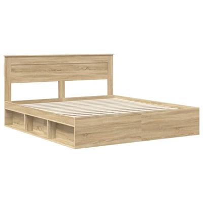 Bedframe met hoofdeinde Sonoma 200 x 200 cm Massief grenenhout