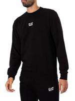 EA7 Emporio Armani 8NPM30 Sweater Heren Zwart/Wit - Maat L - Kleur: Zwart | Soccerfanshop - thumbnail