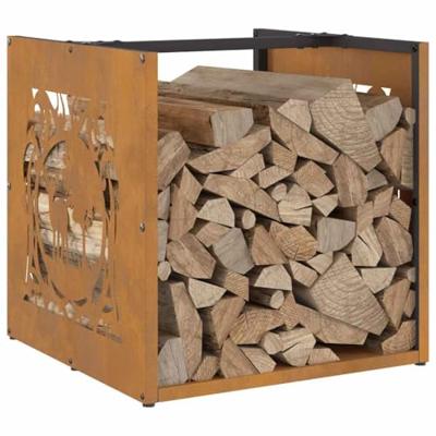 Brandhoutrek 40x40x40 cm weervast staal