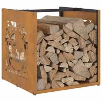 Brandhoutrek 40x40x40 cm weervast staal - thumbnail