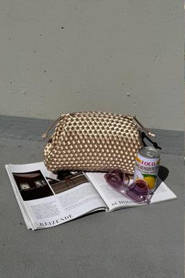 Marrea clutch Pouch champagne satin