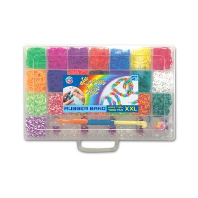 Creative Craft Group Rubber band loom in opbergdoos, 4000st.
