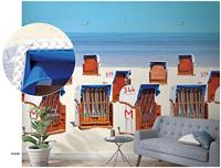 Noordwand Smart Art Easy Fotobehang strandkorven 47218 - thumbnail